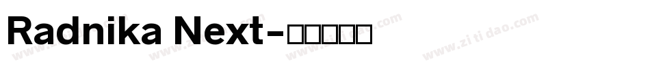 Radnika Next字体转换